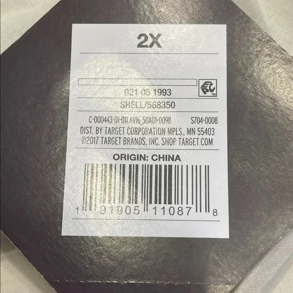 2X Womens Plus Size Short Sleeve Eyelet Blouse Cream - Ava Viv.   V Neck. NWT - Picture 5 of 7